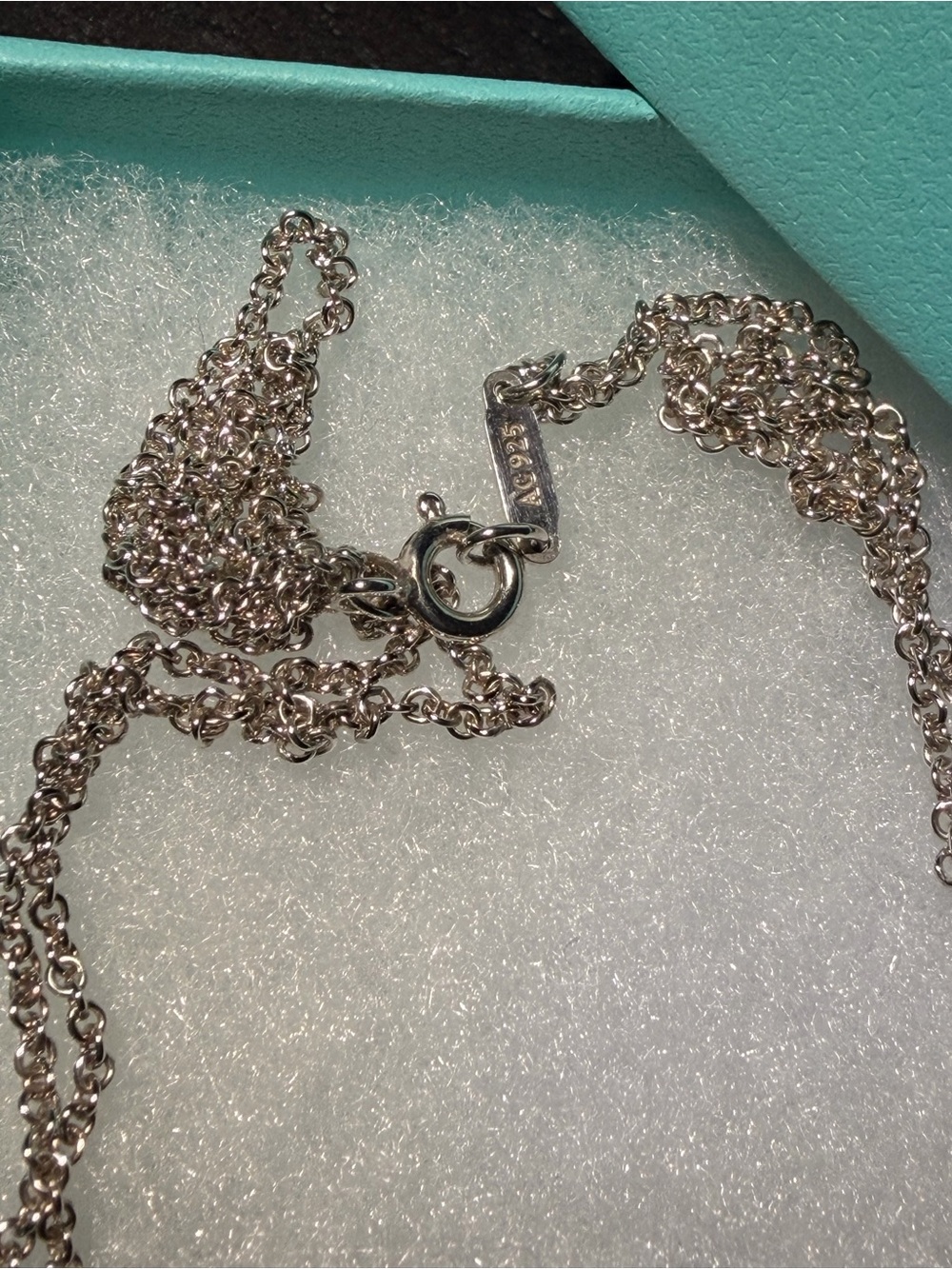 Tiffany & Co. Silver Infinity Double-Chain Necklace - Picture 4 of 4